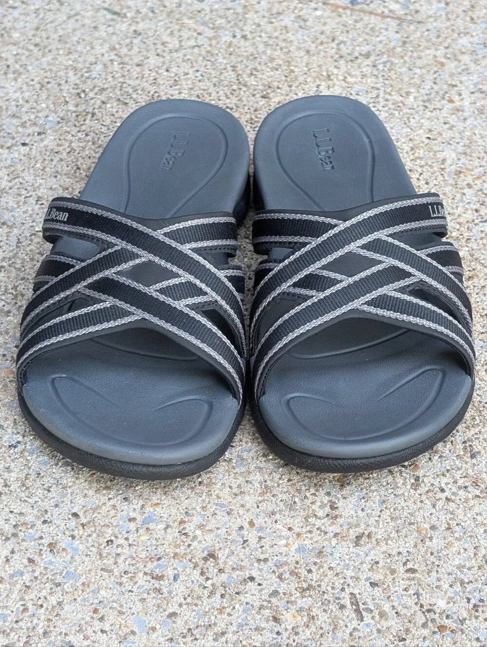 L.L. Bean Womens Boothbay Slides Size 8